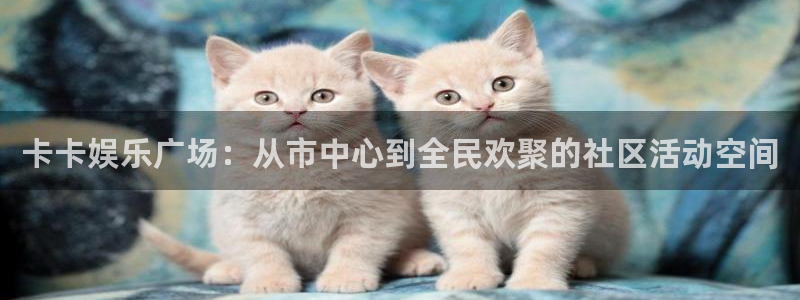 旺财282登录地址：卡卡娱乐广场：从市中心到全民欢聚的社区活动空间